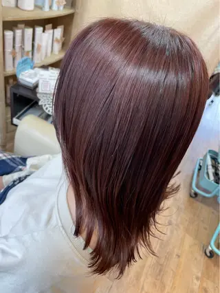 ミディアム カラー Ichiyanagi Ayanaのヘアスタイル