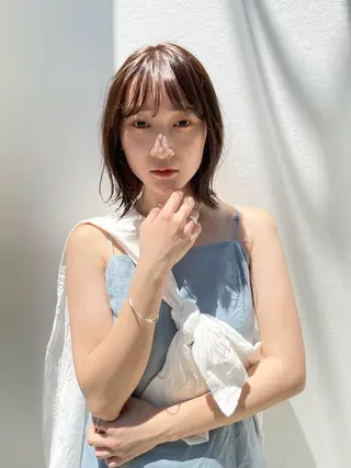 ミディアム 山本 晶大のヘアスタイル