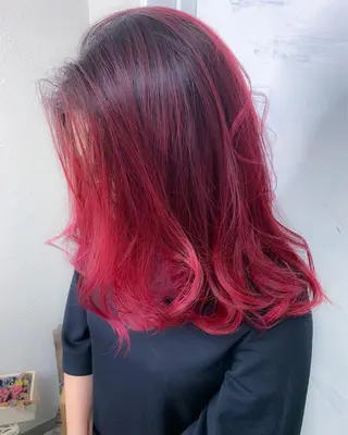 セミロング カラー BOX mico.のヘアスタイル