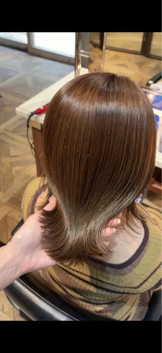 ミディアム カラー ご新規様限定 透明感カラーKANAのヘアスタイル