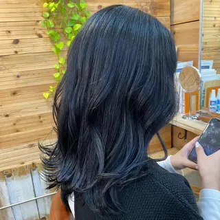 セミロング 完全個室/ケアカラー 🌟misaki🌟のヘアスタイル