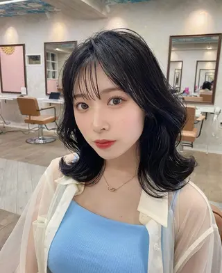ミディアム カラー ヘアアレンジ レイヤー/艶髪 🇰🇷Ryotaのヘアスタイル