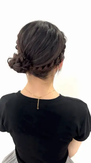 ヘアアレンジ ヘアセット🎀推し活 市川駅近🩵MIHOのヘアスタイル