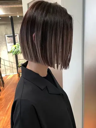 ミディアム カラー ハイライトNo.1☆ ゆうのヘアスタイル