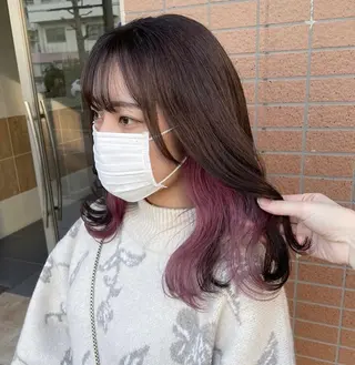 セミロング カラー 🫟Blanco🫟 Color&Careのヘアスタイル