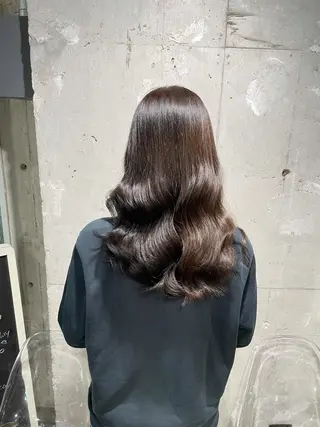 セミロング カラー ベージュカラー💖 やすひろのヘアスタイル