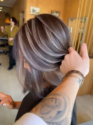 ミディアム 高山 滉太のヘアスタイル