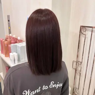 セミロング カラー 韓国ヘア🧸髪質改善 🧸きくちみさきのヘアスタイル