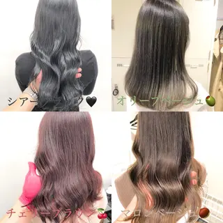 カラー ハイトーン×レイヤー カットTAKUMIのヘアスタイル