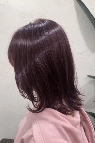 セミロング カラー 平日の夜限定 再現度抜群✨しん✨️のヘアスタイル