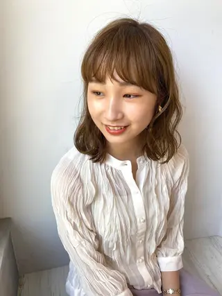 ミディアム kohana 🎀韓国ヘア🎀🤍のヘアスタイル