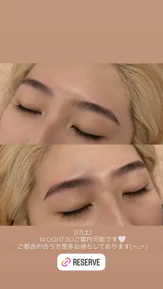 アイブロウ GO TODAY SHAIRE SALON mico店所属・松本 彩良のマツエク・マツパデザイン