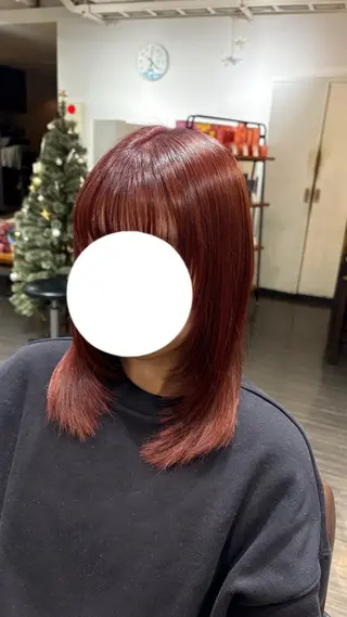ミディアム こやなぎ れいなのヘアスタイル