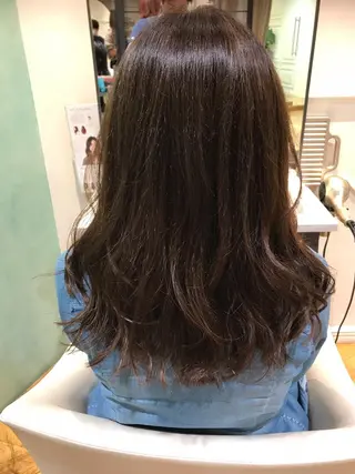 ロング カラー 乾かすだけで艶髪酸性 ストレート髙橋悠耶のヘアスタイル