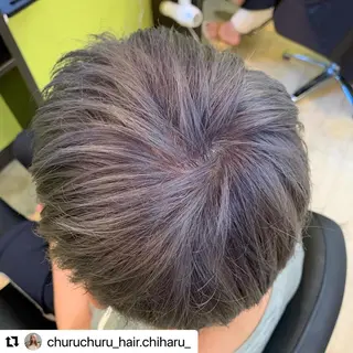 ショート カラー パーマ メンズ 🩷Eny terrace🩷のヘアスタイル