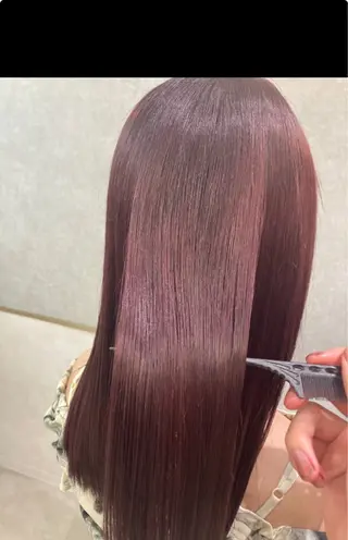 セミロング カラー 髪質改善🫧 ミタセイヤのヘアスタイル