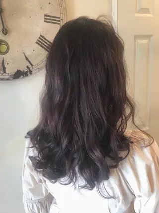 ミディアム カラー 岩谷/ブリーチ 🪽透明感カラーのヘアスタイル
