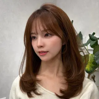 ミディアム 🩵似合わせカット/ カラー/あさか 🩵のヘアスタイル