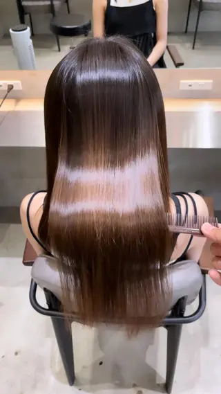 セミロング パーマ 🌹圧倒的な縮毛矯正 🌹篠崎祥吾のヘアスタイル