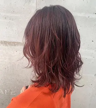 セミロング カラー みつはし さおりのヘアスタイル