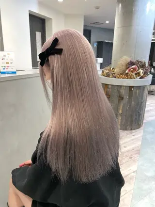 ロング ♡似合わせハイトーン ♡maiのヘアスタイル