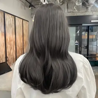ロング カラー 新宿/韓国ヘア/ 髪質改善ストレートのヘアスタイル