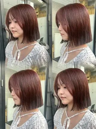 ショート カラー 垢抜け/透け感 カラー🪞moekaのヘアスタイル