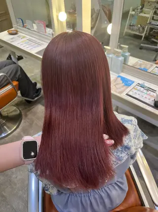 カラー エクステ🎀 暖色カラー🎀amiのヘアスタイル