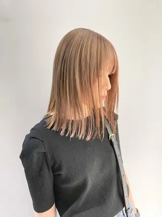 カラー 酸性ストレート 髪質改善のヘアスタイル