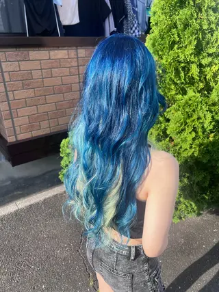 ロング カラー ユージ カラーモデル募集のヘアスタイル