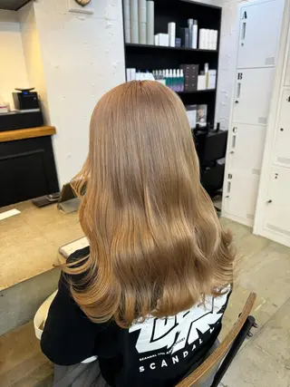 ミディアム カラー 🦄垢抜けボブ特化× 暖色カラー未来🦄のヘアスタイル