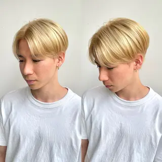 ショート カラー メンズ 髪質改善矯正/カラー /吉祥寺 mariのヘアスタイル