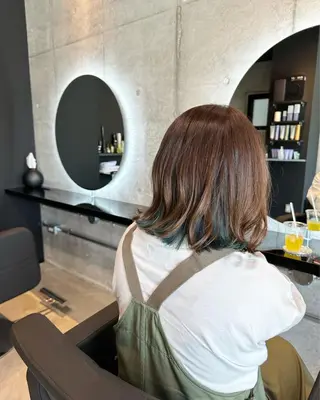 ミディアム 坂元 智信のヘアスタイル