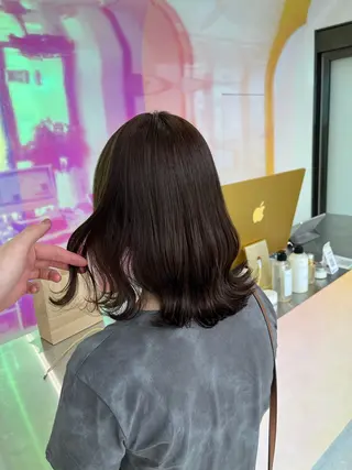 セミロング カラー トレンドレイヤー No.1/KOHEIのヘアスタイル