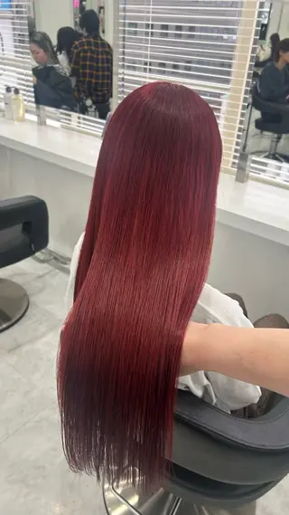 ロング カラー パーマ ヘアアレンジ メンズ キッズ 盛れ韓国ハイトーン 🎀Himari🎀のヘアスタイル