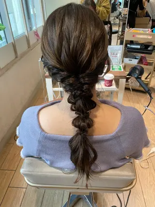 ロング ヘアアレンジ ヘアセット⌇艶カラー 🫧⌇Nanahoのヘアスタイル