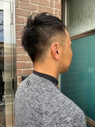 ショート カラー メンズ 久木原 ゆりのヘアスタイル