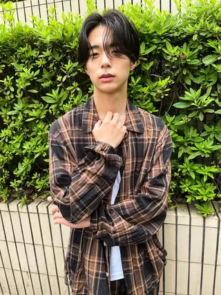 ショート パーマ メンズ 柳田 駿のヘアスタイル