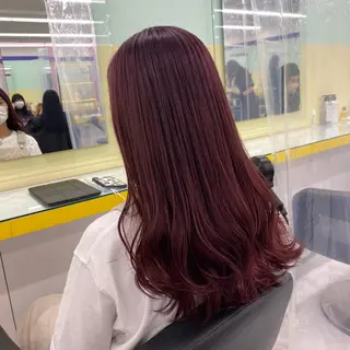 セミロング カラー ヘアアレンジ mai🍑暖色カラー /レイヤー💖のヘアスタイル