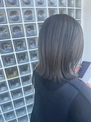 ミディアム カラー 田島 仁美のヘアスタイル