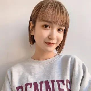 ショート カラー ヘアアレンジ パーマ/暖色/ボブ イワタテ🇰🇷のヘアスタイル