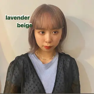 ショート カラー ヘアアレンジ ハイトーン/透け感 カラー🎀真香のヘアスタイル