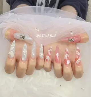 ネイル HANA 長さだしのネイルデザイン