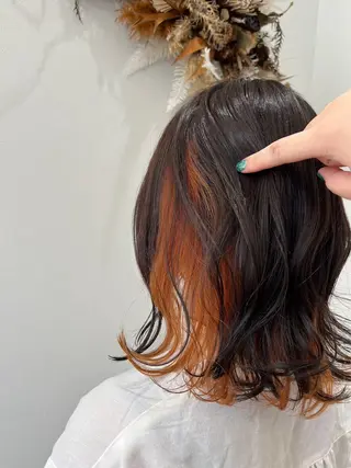 ミディアム カラー YURA bisou hairのマツエク・マツパデザイン