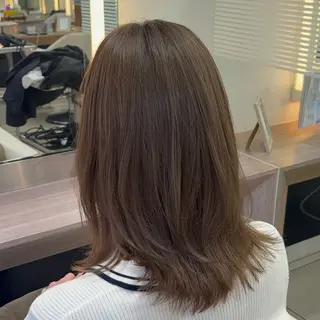 セミロング 赤み消しカラー🌿‬ 透明感/Hikariのヘアスタイル