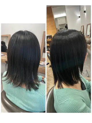 ミディアム パーマ やまこし 美裕樹のヘアスタイル