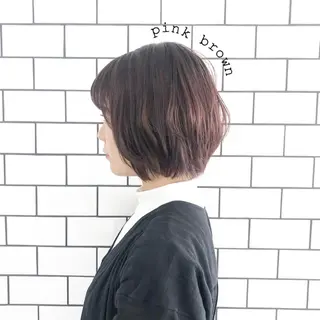 ショート カラー お洒落パーマ/ 艶カラー/michiのヘアスタイル