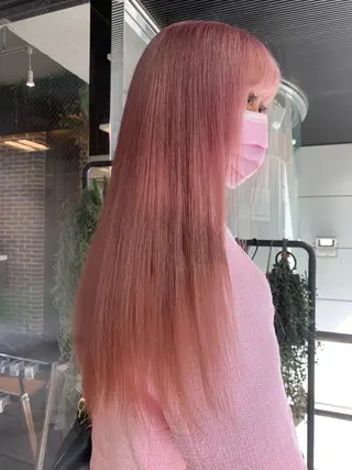 ロング カラー 💖デザインカラー/ タダ ハナカ💖のヘアスタイル