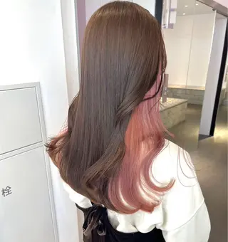 ロング カラー ヘアアレンジ ボブ×艶カラー 特化・リクト💥のヘアスタイル