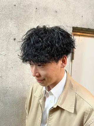 ショート パーマ メンズ 🏆メンズヘア特化 🥇代表りんぺーのヘアスタイル